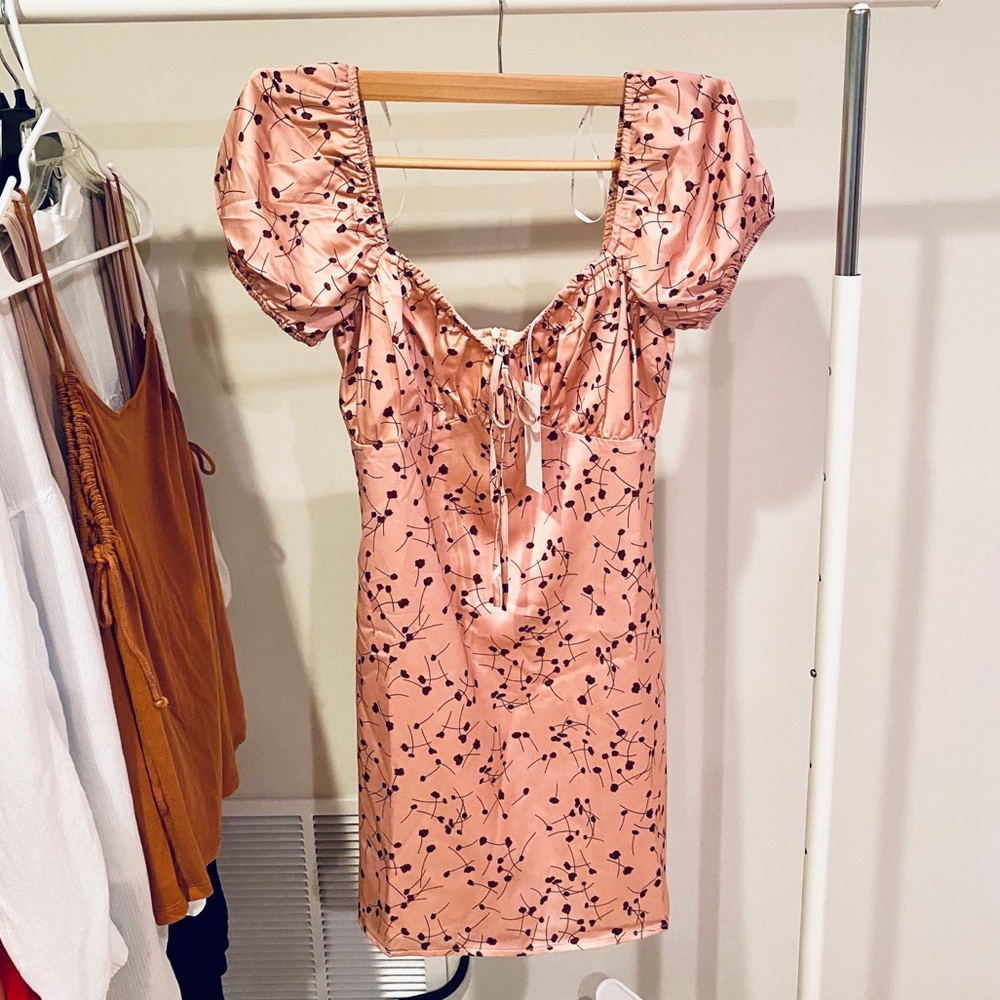 Lush x LuLu’s Pink Floral Dress